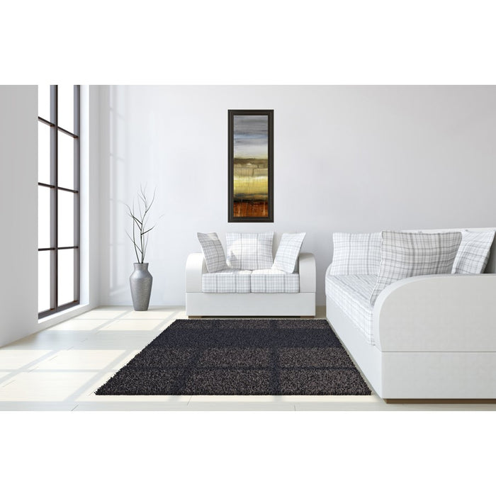 Classy Living Summer Rain Wall Art 18"x42", Dark Chocolate Frame