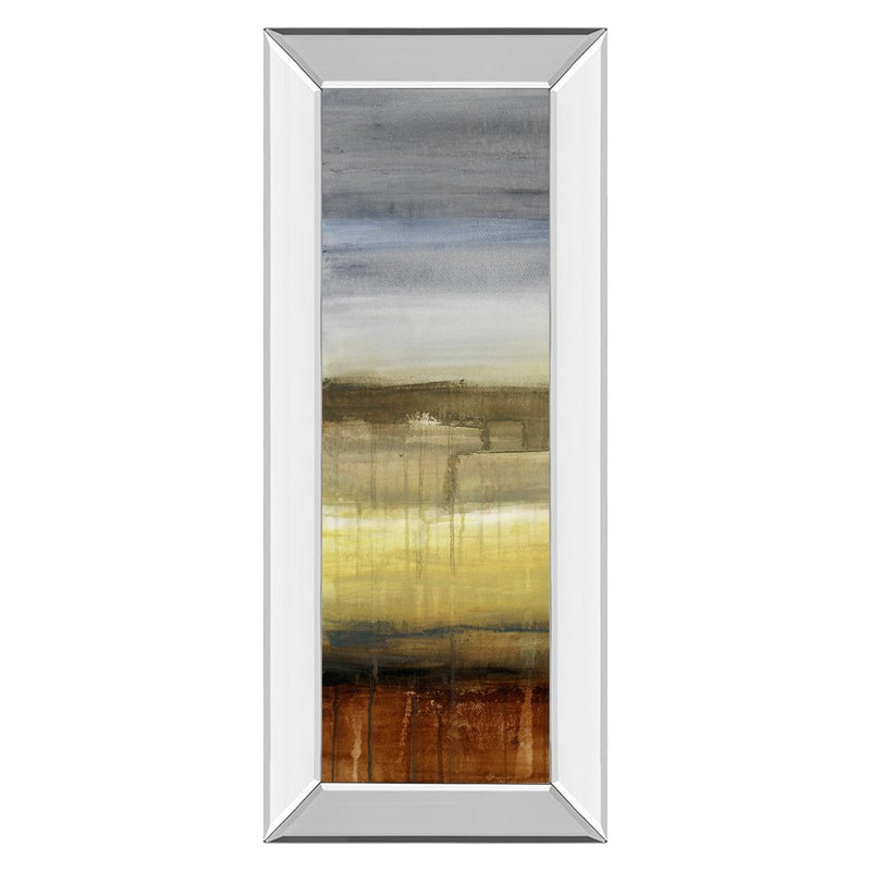 Classy Living Summer Rain Wall Art 18"x42", Mirrored Frame