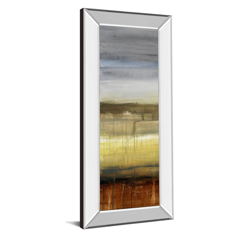 Classy Living Summer Rain Wall Art 18"x42", Mirrored Frame