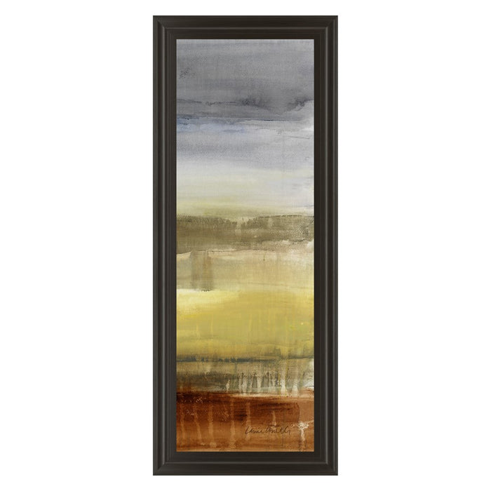 Classy Living Summer Rain I Wall Art 18"x42", Dark Chocolate Frame