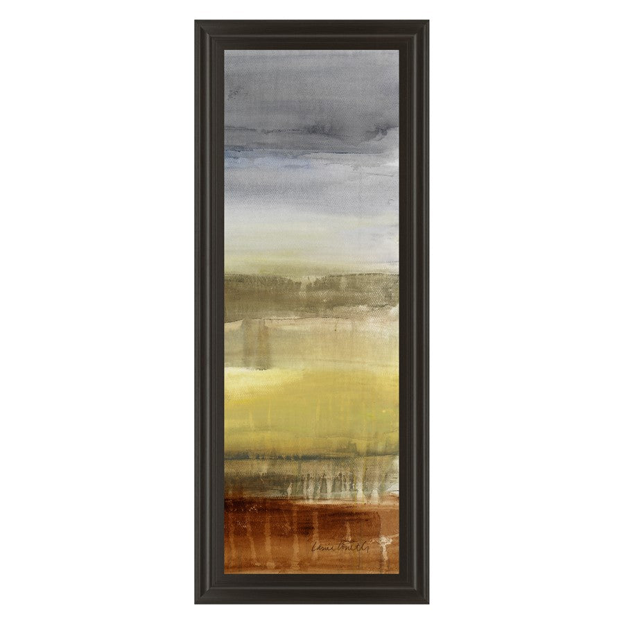 Classy Living Summer Rain I Wall Art 18"x42", Dark Chocolate Frame