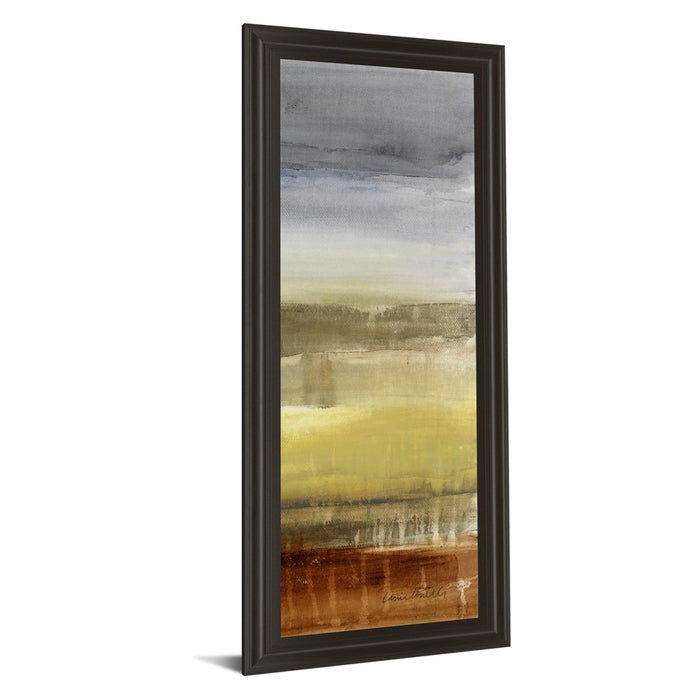 Classy Living Summer Rain I Wall Art 18"x42", Dark Chocolate Frame