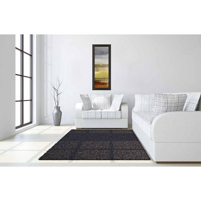 Classy Living Summer Rain I Wall Art 18"x42", Dark Chocolate Frame