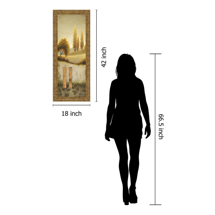Classy Living Golden Serenity Wall Art 18"x42", GiIded Radiance Frame