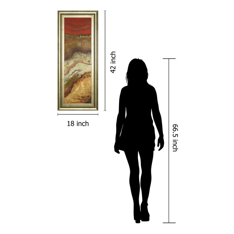 Classy Living Tierra Panel II Wall Art 18"x42", GiIded Radiance Frame