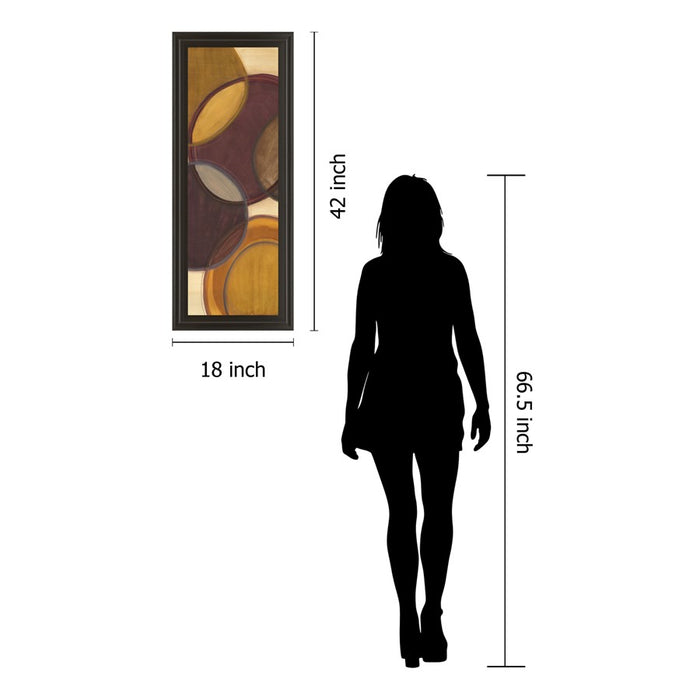Classy Living Moon Shadow II Wall Art 18"x42", Dark Chocolate Frame