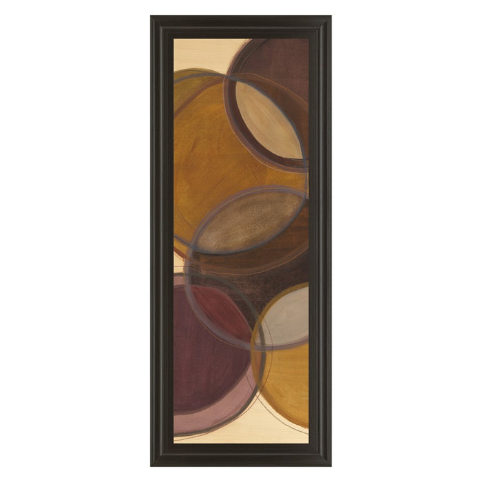 Classy Living Moon Shadow I Wall Art 18"x42", Dark Chocolate Frame