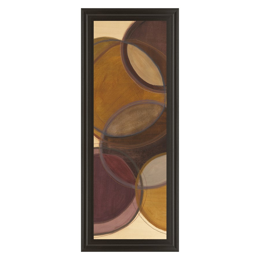 Classy Living Moon Shadow I Wall Art 18"x42", Dark Chocolate Frame