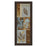 Classy Living Rustic Leaf Patchwork Wall Art 18"x42", Cinnamon Frame