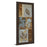 Classy Living Rustic Leaf Patchwork Wall Art 18"x42", Cinnamon Frame