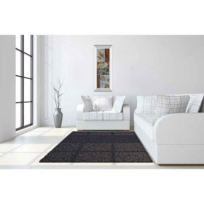 Classy Living Leaf Harmony Wall Art 18"x42", Mirrored Frame