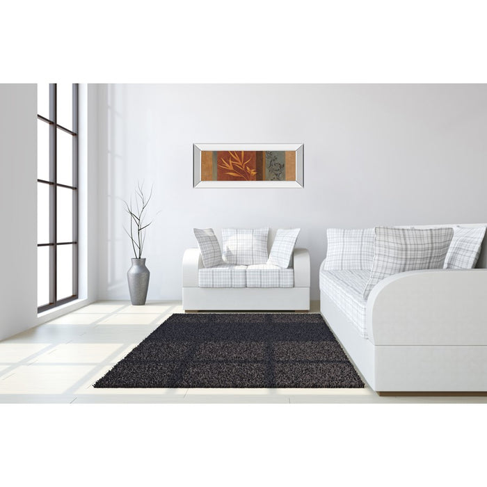 Classy Living Golden Foliage Blend Wall Art 42"x18", Mirrored Frame