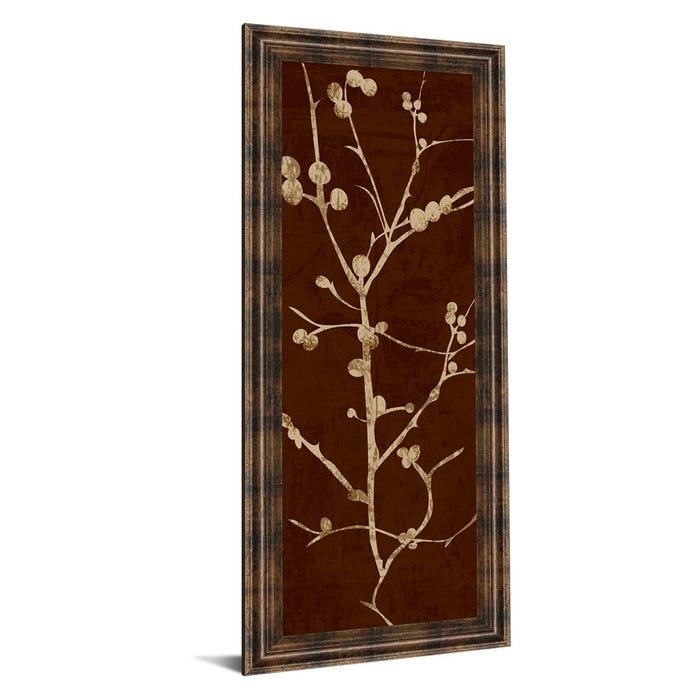 Classy Living Botanical Branches Wall Art 18"x42", Dark Chocolate Frame