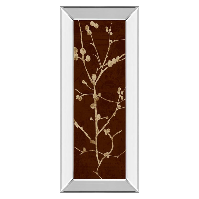 Classy Living Botanical Branches Wall Art 18"x42", Mirrored Frame