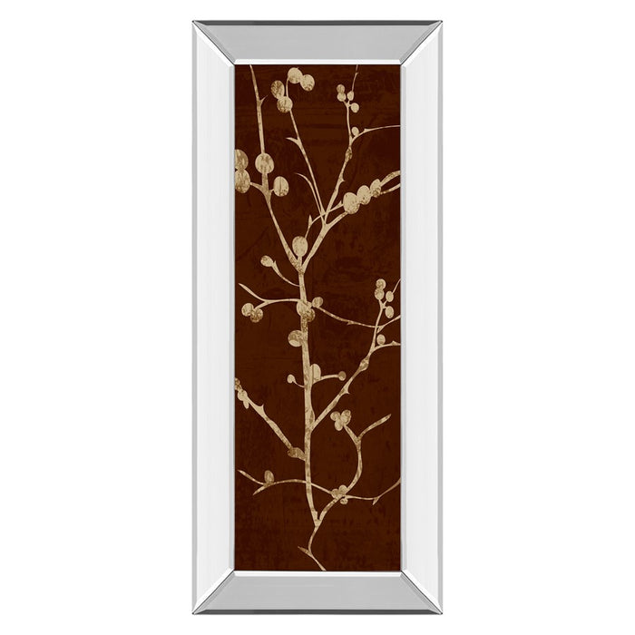 Classy Living Botanical Branches Wall Art 18"x42", Mirrored Frame