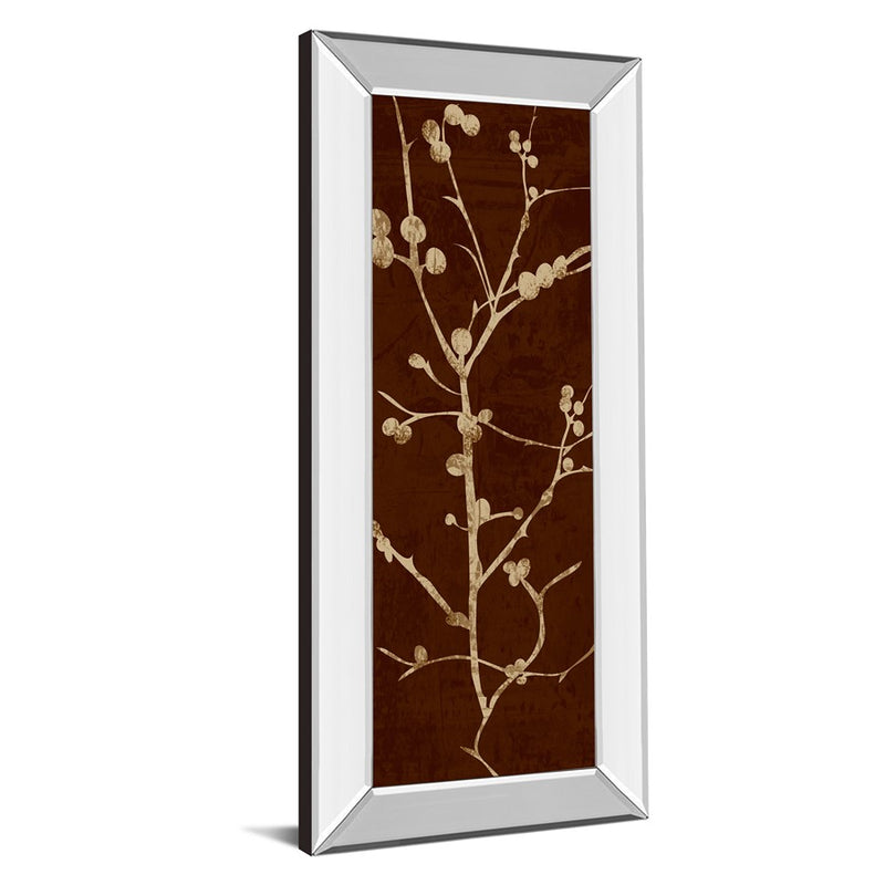 Classy Living Botanical Branches Wall Art 18"x42", Mirrored Frame