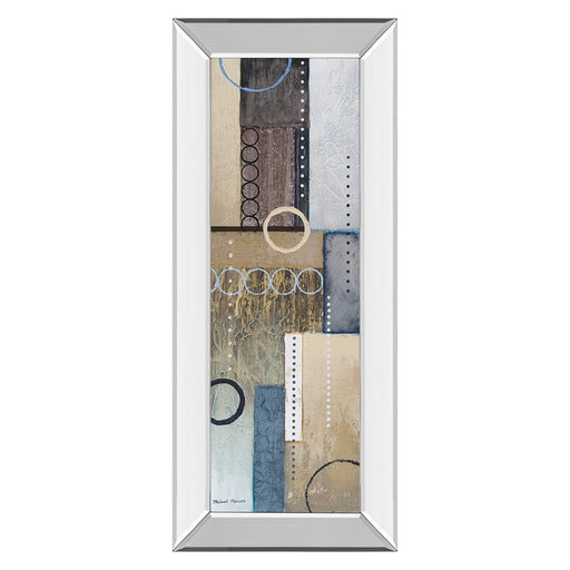 Classy Living Rainfall Harmony Wall Art 18"x42", Mirrored Frame