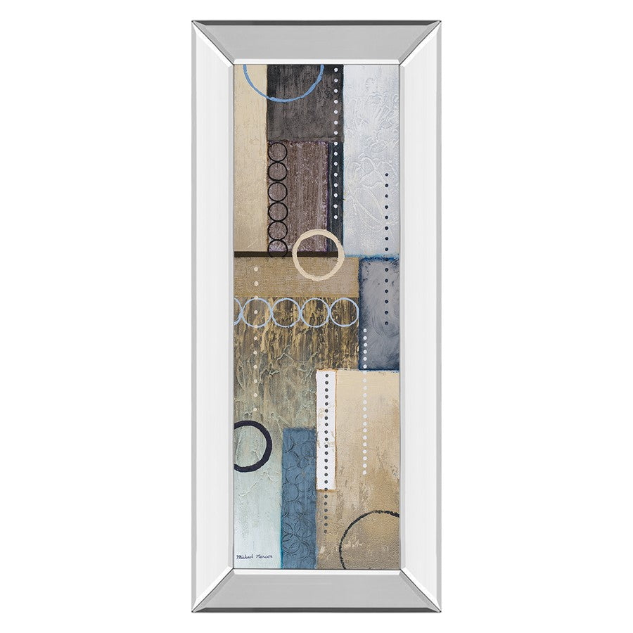 Classy Living Rainfall Harmony Wall Art 18"x42", Mirrored Frame