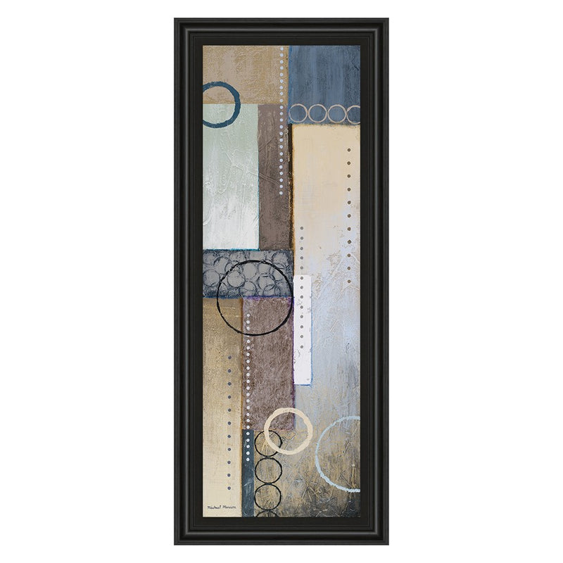 Classy Living Color Harmony Wall Art 18"x42", Midnight Aura Frame
