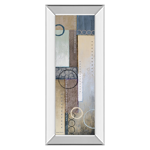 Classy Living Color Harmony Wall Art 18"x42", Mirrored Frame - 1279MF