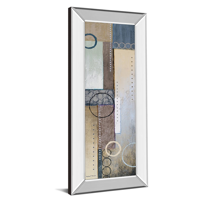 Classy Living Color Harmony Wall Art 18"x42", Mirrored Frame