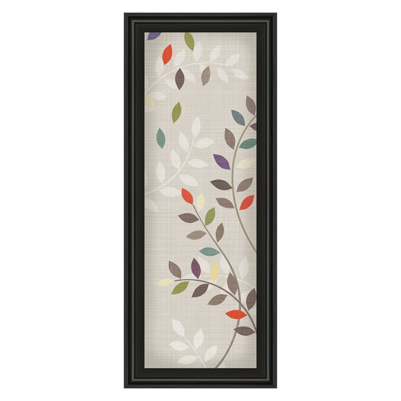 Classy Living Leaflets Wall Art 18"x42", Midnight Aura Frame