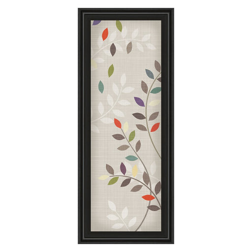 Classy Living Leaflets Wall Art 18"x42", Midnight Aura Frame