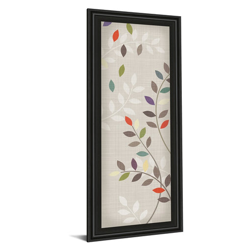 Classy Living Leaflets Wall Art 18"x42", Midnight Aura Frame