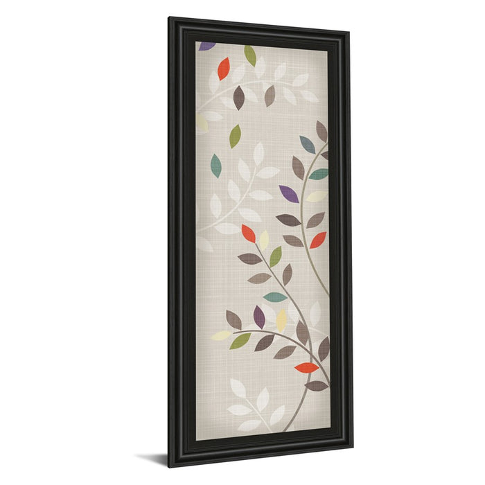 Classy Living Leaflets Wall Art 18"x42", Midnight Aura Frame