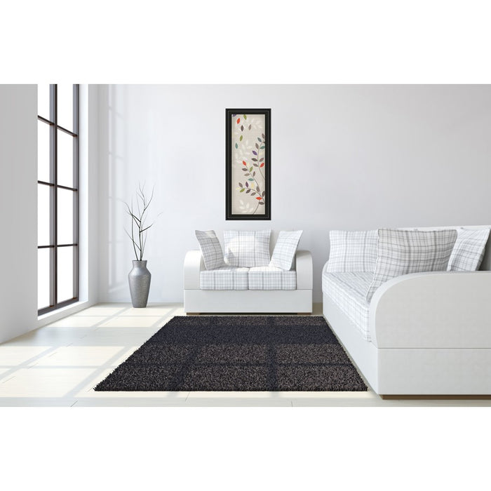 Classy Living Leaflets Wall Art 18"x42", Midnight Aura Frame