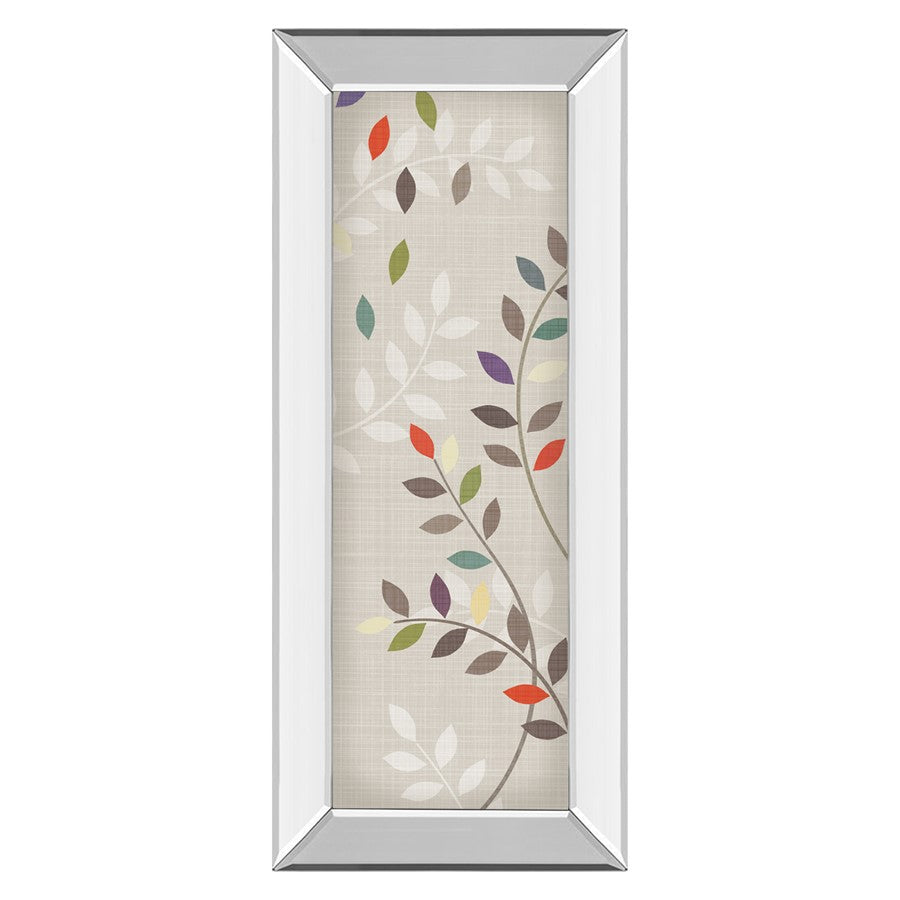 Classy Living Leaflets Wall Art 18"x42", Mirrored Frame