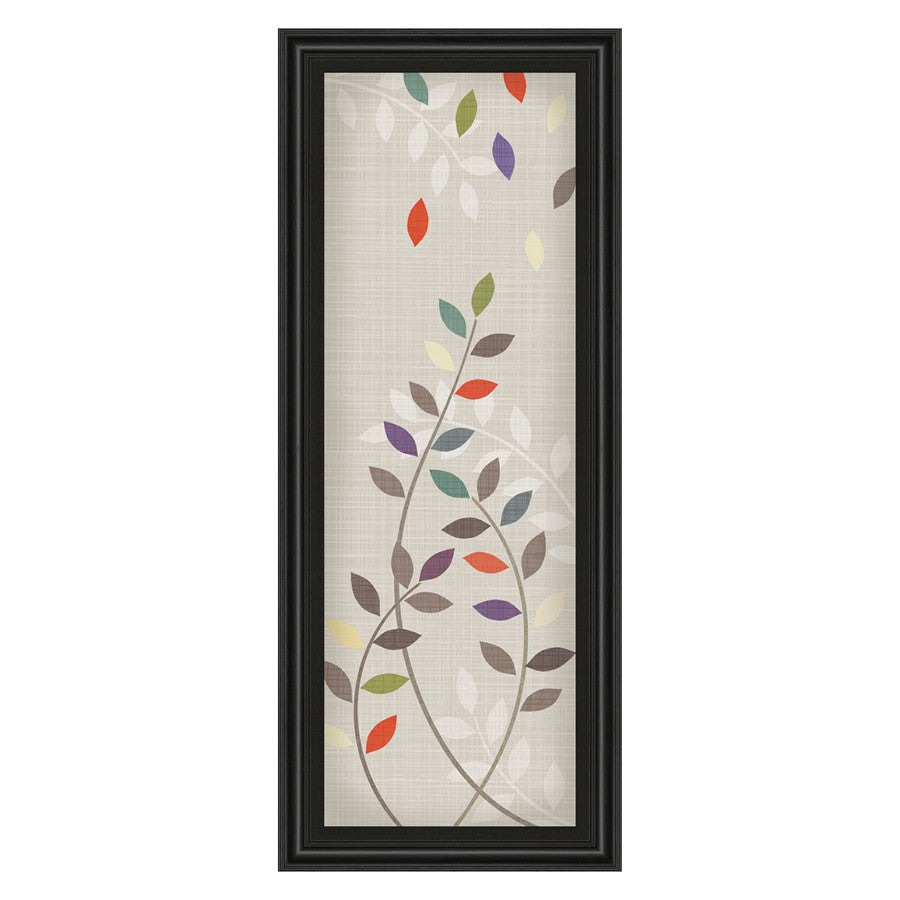 Classy Living Leaflets II Wall Art 18"x42", Black Frame - 1293