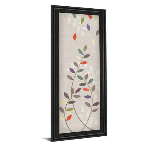 Classy Living Leaflets II Wall Art 18"x42", Black Frame