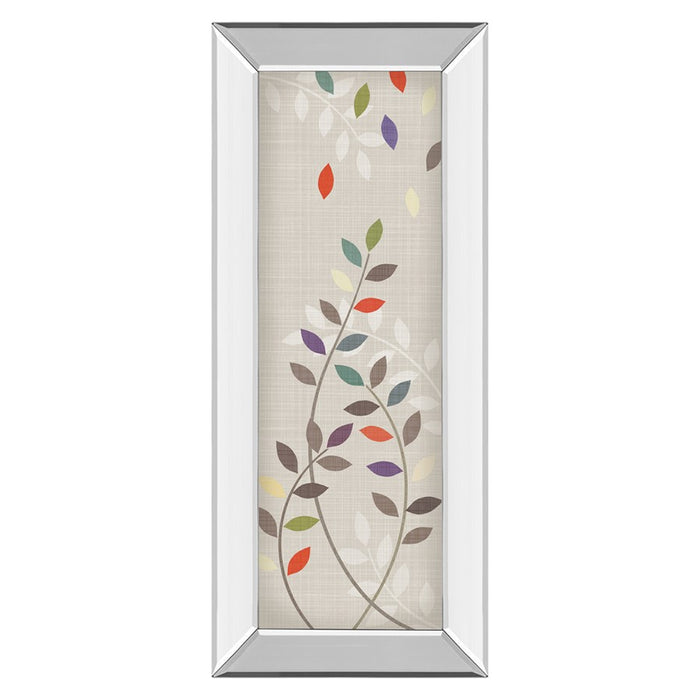 Classy Living Leaflets II Wall Art 18"x42", Mirrored Frame