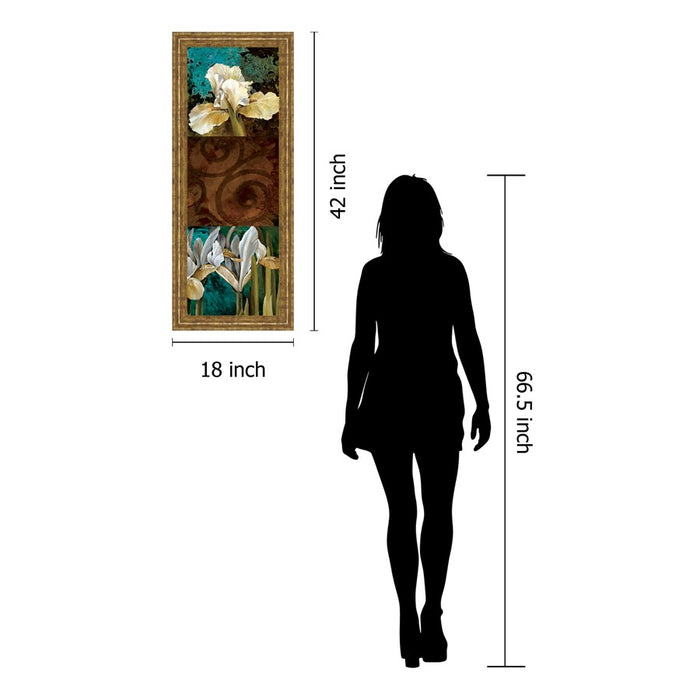 Classy Living Garden Bloom Wall Art 18"x42", GiIded Radiance Frame