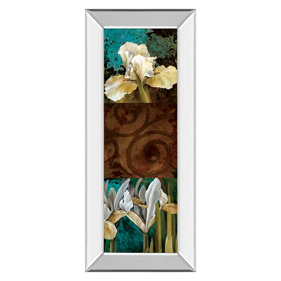 Classy Living Garden Bloom Wall Art 18"x42", Mirrored Frame - 1295MF