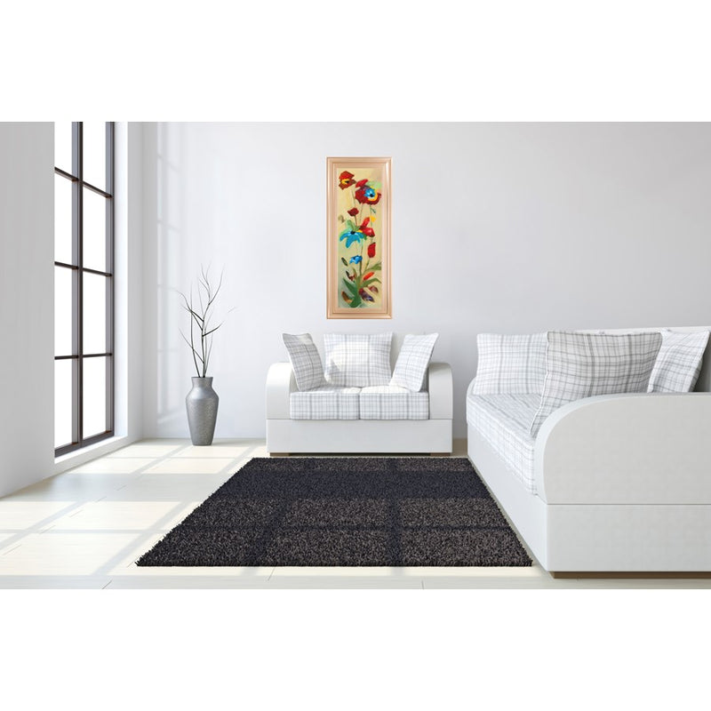 Classy Living Wildflower Bloom Wall Art 18"x42", Rose Gold Romance Frame