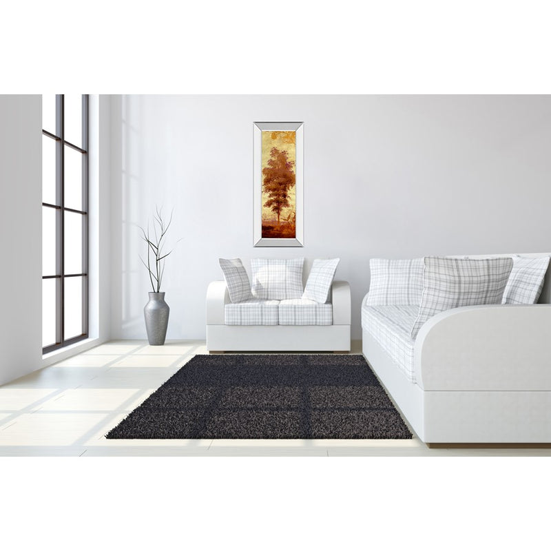 Classy Living Amber Grove Silhouette Wall Art 18"x42", Mirrored Frame