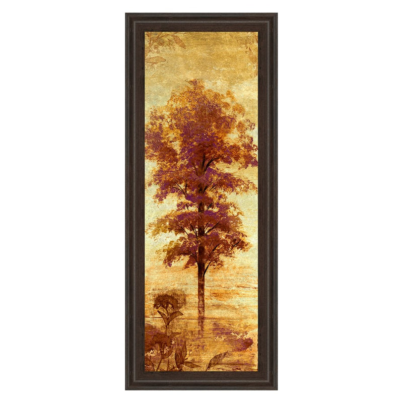 Classy Living Autumn Tree Glow Wall Art 18"x42", Cinnamon Mocha Frame