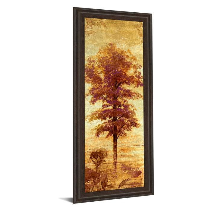 Classy Living Autumn Tree Glow Wall Art 18"x42", Cinnamon Mocha Frame