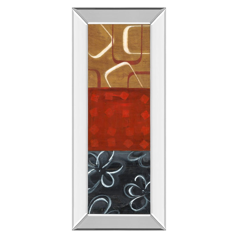 Classy Living Euclidean Space II Wall Art 18"x42", Mirrored Frame