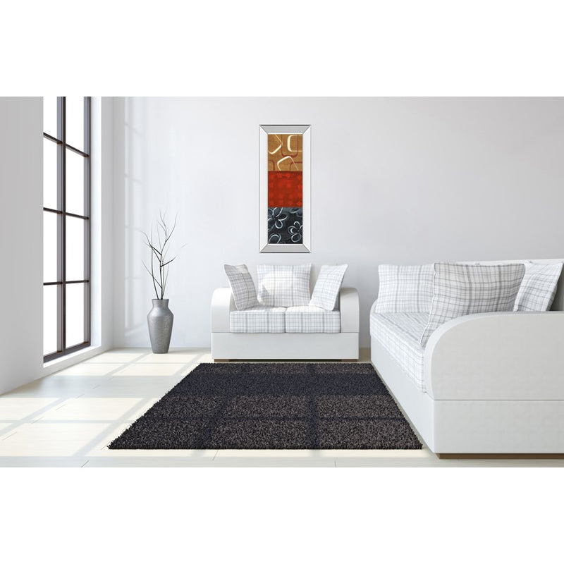 Classy Living Euclidean Space II Wall Art 18"x42", Mirrored Frame