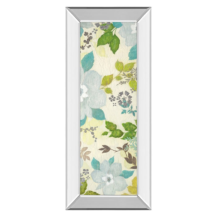 Classy Living Fragrant Garden II Wall Art 18"x42", Mirrored Frame