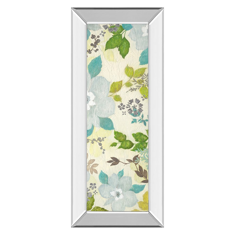 Classy Living Fragrant Garden II Wall Art 18"x42", Mirrored Frame