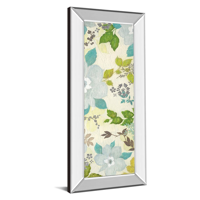 Classy Living Fragrant Garden II Wall Art 18"x42", Mirrored Frame