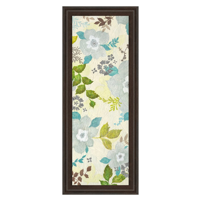 Classy Living Fragrant Garden Wall Art 18"x42", Dark Chocolate Frame
