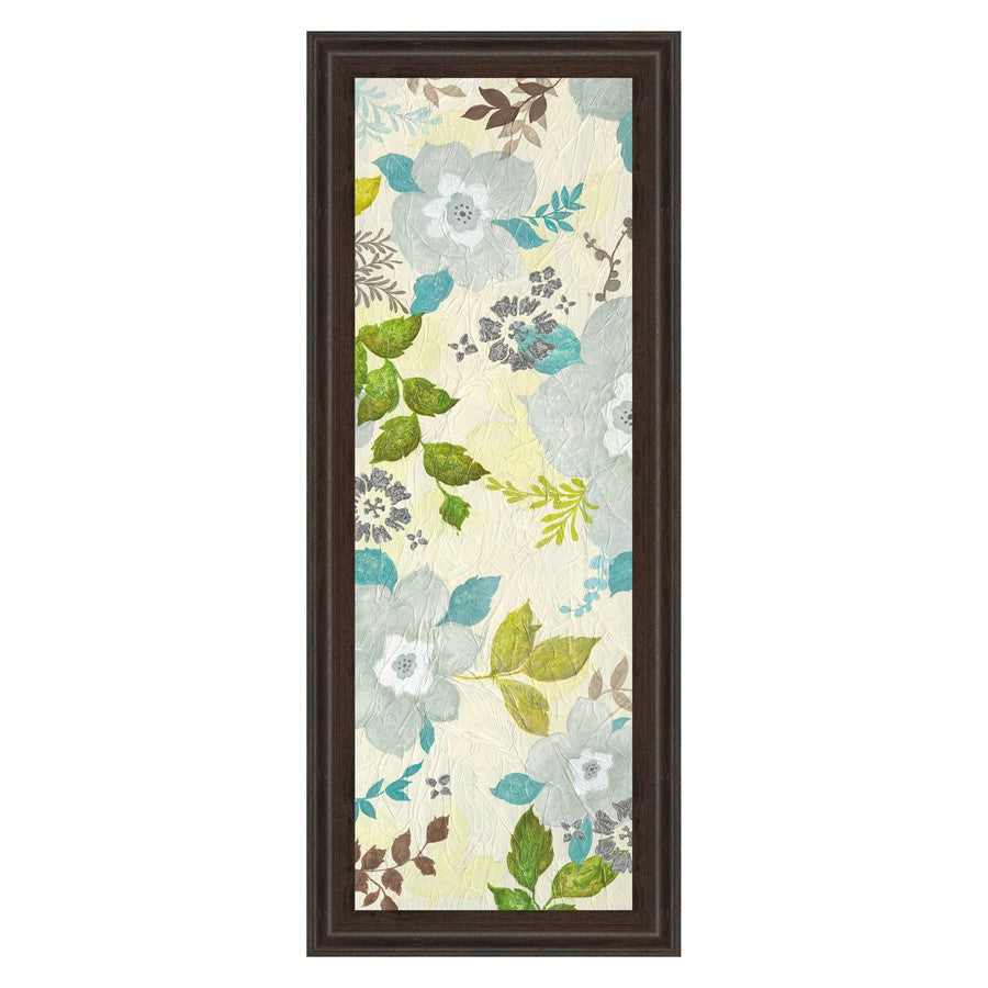 Classy Living Fragrant Garden Wall Art 18"x42", Dark Chocolate Frame