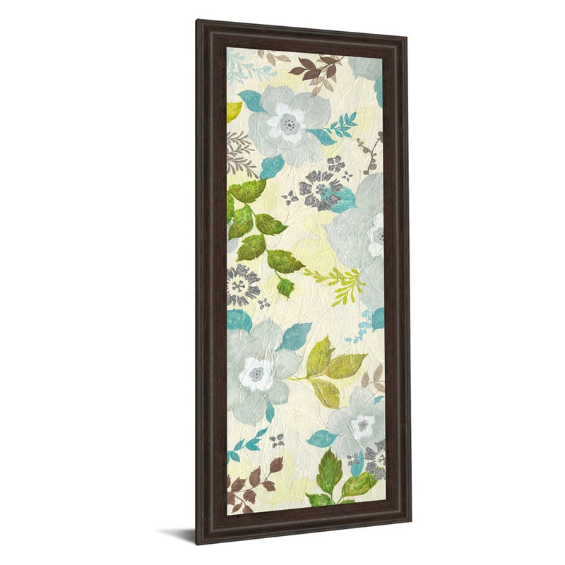 Classy Living Fragrant Garden Wall Art 18"x42", Dark Chocolate Frame