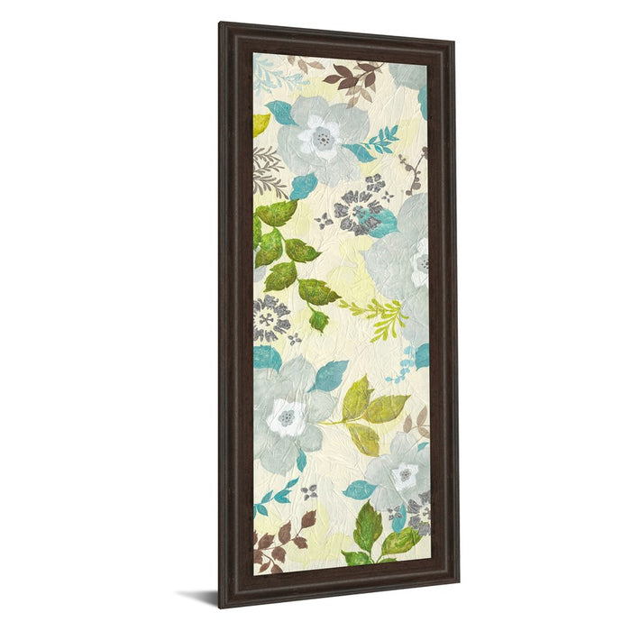 Classy Living Fragrant Garden Wall Art 18"x42", Dark Chocolate Frame