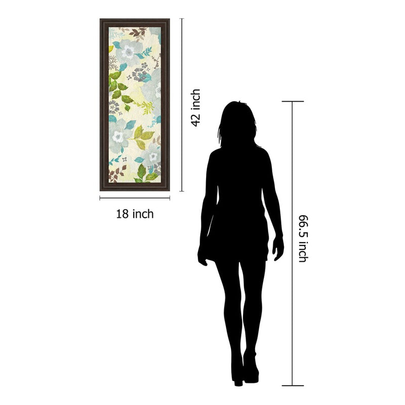 Classy Living Fragrant Garden Wall Art 18"x42", Dark Chocolate Frame